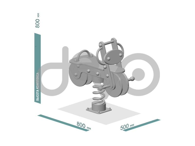 Качалка детской игровой площадки Мотоцикл