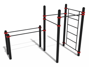 Воркаут комплекс 3 турника, шведская стенка и брусья стандарт